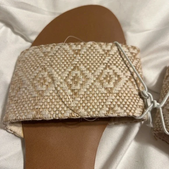 O'Neill Natalie Women's Cream and Brown Slide Sandals - Picture 2 of 5